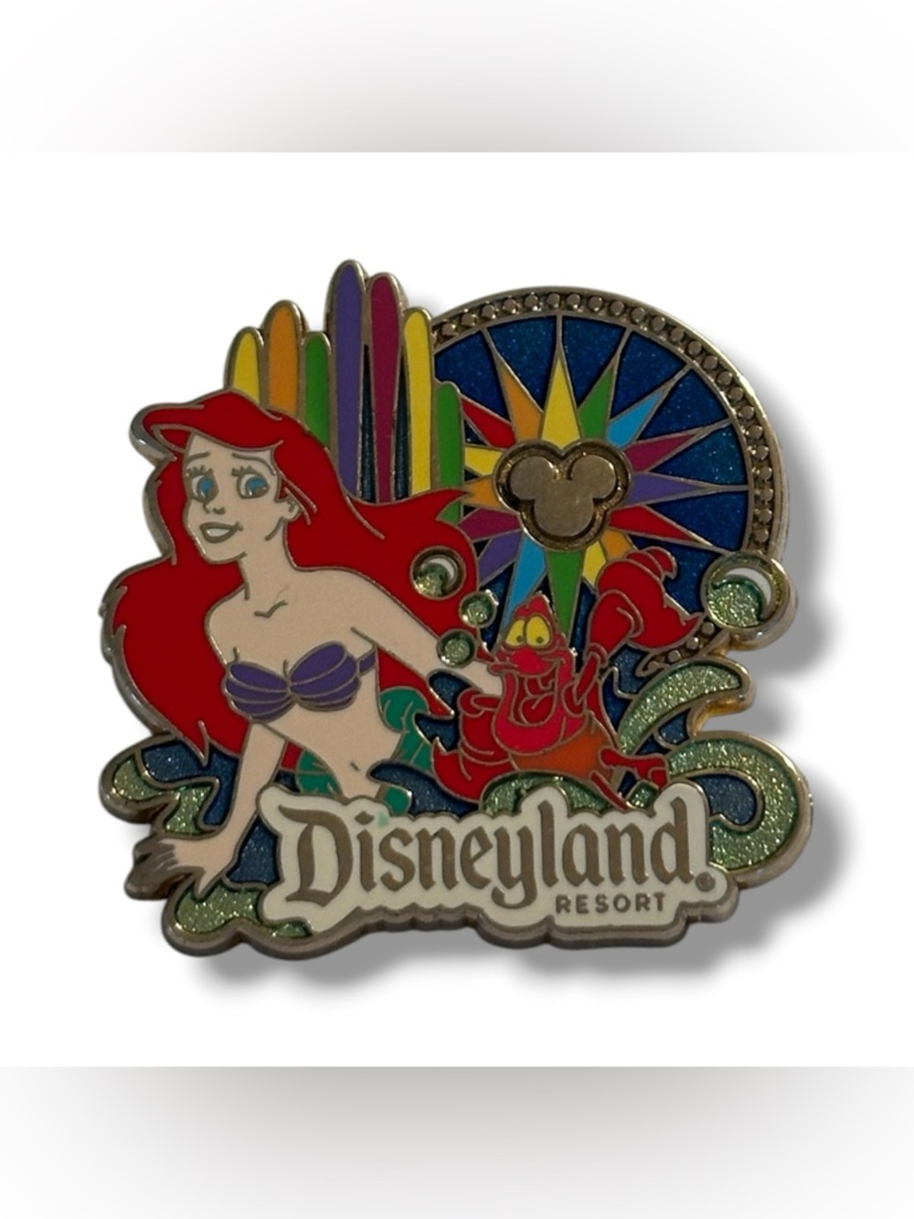 Disney The Little Mermaid Ariel & Sebastian Disneyland Pin